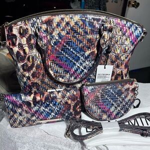 Brahmin Duxbury Satchel - Trendsetter Melbourne with wallet and coin